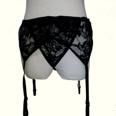 

Ladies Erotic Sheer Pure Color Lace Garter Underpants Plus size Lingerie