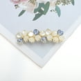 thumbnail image 7 of Unique Bargains Flower Hair Clips for Women Flower Hairpins French Faux Crystal Flower Hairpin Blue, 7 of 7