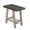 Walnut & Gray, variant on Lumioca Rustic Grey End Table with Shelf, Side Table for Living Room and Bedroom