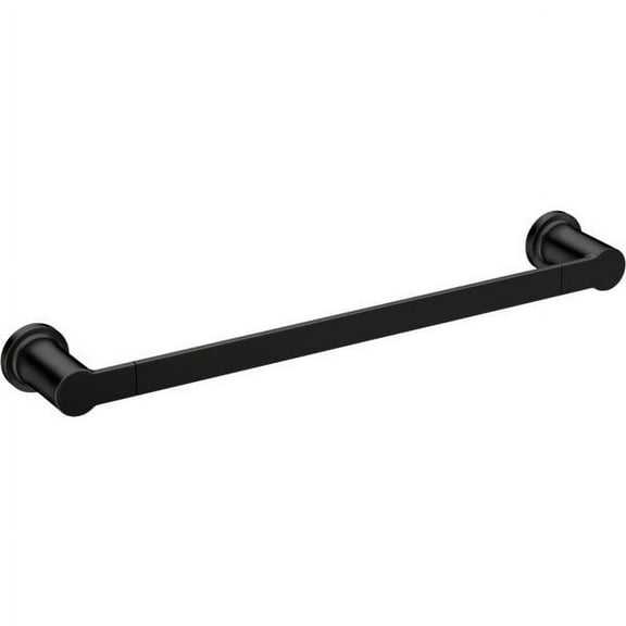 Moen Y1124BL Rinza Towel Bar, Matte Black, 24 Inch