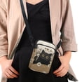 thumbnail image 4 of HELLHERO Cat and Daisy Pattern Shoulder Bag, Polyester with Zipper for Unisex, 4 of 7