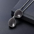 thumbnail image 3 of Sunglasses Cremation Urn Necklace Memorial Jewelry Stainless Steel Ashes Urn Pendant Urn Souvenir Necklace Urn Pendant, 3 of 6