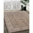 thumbnail image 3 of Ahgly Company Machine Washable Indoor Rectangle Industrial Modern Dark Almond Brown Area Rugs, 3' x 5', 3 of 7