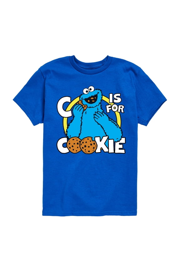 - Cookie Monster - Toddler and Youth Short Sleeve Graphic T-Shirt