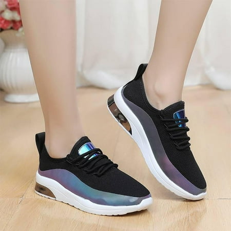 

jsaierl Sneakers Women Air Cushion Sport Shoes Dressy Summer Close Toe Sandals Comfy Slip On Arch Support Shoes