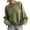 Green, variant on gbyLJF Women's Long Sleeve Pullover Tops Loose Fit Round Neck Sweatshirt Casual Fashion Solid Color Hoodless HOodie