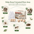 thumbnail image 3 of Natural Mice & Rat Deterrent‌ for Indoor/Outdoor Use - 36 Packs, Peppermint Oil Moth Balls for RodentsRepellent, Family & Pet-Safe, Long-Lasting Mouse Control for Squirrels, Skunks, Chipmunks‌, 3 of 5
