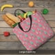 thumbnail image 5 of Balery Pastel Christmas Trees on Pink Bolsa de Mano para Mujeres con Cremallera, Bolsa de Gimnasio con Compartimentos, Bolsa para Laptop, Bolsa para Trabajo, 5 of 7