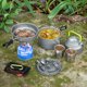 thumbnail image 5 of Juego de vajilla para acampar, ollas para cocinar al aire libre, vajilla plegable para acampar para senderismo, picnic, barbacoa, con certificación de la FDA, 5 of 5