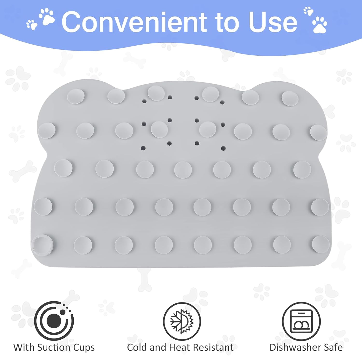 Slow Feeder Insert Dog Indoor Pet Bowl (Gray Panda)