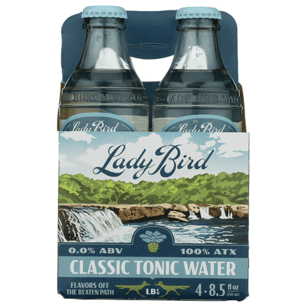 Lady Bird Soda Co Classic Tonic Water 4-Pack 34 fl oz (Pack of 6)
