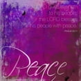 thumbnail image 2 of Grey, Jace 26x26 Black Ornate Wood Framed with Double Matting Museum Art Print Titled - Watercolor Peace, 2 of 4