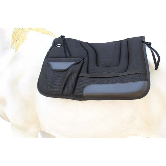 Australian Trail Rider Comfort Neoprene Saddle Pad w/ Bags Black 109SP570BK