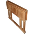 thumbnail image 3 of Teak Wood Hatteras Rectangular Folding Outdor Patio Bar Table, 56 x 28 Inch, A-Grade Teak Wood, 3 of 5