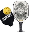 thumbnail image 1 of Pickleball Factory PB0003-8-C Pickleball Rackets - Egyptian Cat Level Up Pickleball, Pickleball Paddles for Intermediate Players, Carbonfiber Graphite, 1 of 1