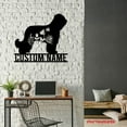 thumbnail image 4 of Craftnamesign Custom FLoral Briard Metal Wall Art LED Light, Briard Dog Name Sign, Briard Decor, 4 of 5