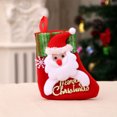 thumbnail image 4 of serony Cartoon Christmas Bags Wrapping Packaging Storage Hanger Socks Letters Sign Goodie Bag Hanging Pendent Candy Snacks New Year Santa Claus, 4 of 7