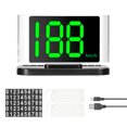 thumbnail image 1 of Zootealy Car Head-Up Display Speedometer with Safety Alerts, USB Interface, and Number Display Area - White Color Option, ABS Material, 12V, Compact Size and Lightweight - Complete Kit Included., 1 of 7