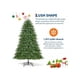 thumbnail image 1 of 7.5 ft prelit artificial spruce christmas tree con thickened branch tips, 200 lights, 11 lighting modes, y foot-switch automatic branches, 1 of 7