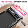 thumbnail image 7 of AKLUER 2.5HP Brushless Motor Treadmill, with 6% Manual Incline 2 in 1 Walking Pad, Romote Control, Phone Holder, 0.6-4 MPH Speed Range, Portable Running Walking Machine, 7 of 7