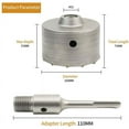 thumbnail image 3 of Masonry Hole Saw Cutter, Designed For Use With Sds Plus Adapter And Industrial Grade Material, Providing High Hardness For Easy Operation In Concrete, Brick, And Cement (110 Mm), 3 of 5