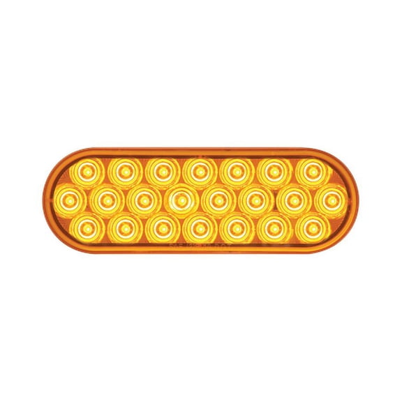 Optronics SLL72AB1 - 6" SLL72 Series Sealed Yellow Oval LED Warning Lamp