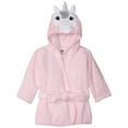 thumbnail image 2 of Hudson Baby Infant Cotton Animal Face Bathrobe, Nerdy Giraffe, 0-9M, 2 of 10