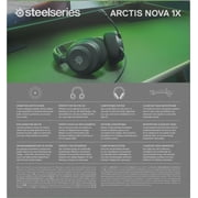 SteelSeries Arctis Nova 1X Multi-System Wired Gaming Headset with Noise-Cancelling Mic for Xbox with 3.5mm Jack, Black