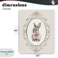 thumbnail image 4 of Stupell Industries Cottage Ornate Border Bunny Canvas Art, 30 x 40, by Christine Simpson Art, 4 of 8