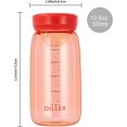 thumbnail image 2 of Mini Plastic Water Bottle without Straw, 10 oz Small Plastic Bottle BPA Free & Safe for Girls, Kids, Fast Flow, Durable for Milk Tea (Red), 2 of 5