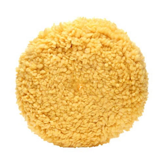 3M Wool Polishing Pad (05713) - For Boats, Cars, Trucks and RVs - Single-Sided - 9 Inches , Yellow