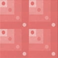 thumbnail image 1 of Ahgly Company Indoor Square Patterned Fire Engine Red Area Rugs, 5' Square, 1 of 6