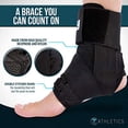 thumbnail image 2 of Zenith Ankle Brace, Lace Up Adjustable Support â€“ for Running, Basketball, Injury Recovery, Sprain! Ankle Wrap for Men, Women, and Children, 2 of 5