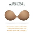 thumbnail image 4 of Wingslove Adhesive Bra Reusable Backless Strapless Push-up Silicone Invisible Sticky Bras for Backless Dress,Milk Coffee D, 4 of 9