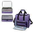 thumbnail image 2 of Aellinatey Double Layer Nails Polish Holder with Nails Dryer Compartment Removable Pouches, 2 of 12