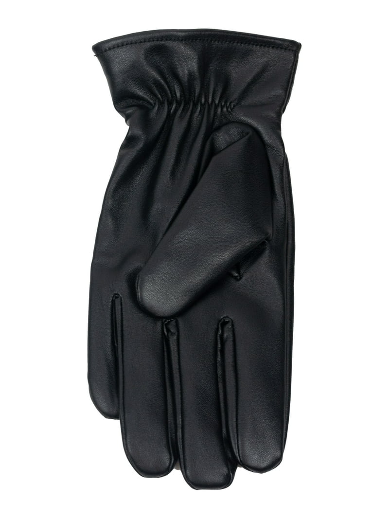 George Men's Faux Leather Glove, Black - Walmart.com