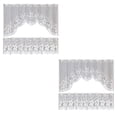 thumbnail image 3 of Advancent 2 piezas de cortinas de encaje para ventana, adorno para sala de estar, cafetería Type2 NO2, 3 of 6