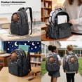 thumbnail image 3 of DISNIMO Basketball Printed Boys Backpack, 17 Inch Large School Bag with Lunch Box and Pencil Case Set Lightweight 3pcs Kids School Backpack Set, Back to School Supplies, 3 of 7