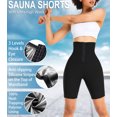 thumbnail image 2 of SHAPEVIVA Sauna Sweat Pants for Women High Waist Slimming Corset Shorts Polymer Thermo Workout Thighs, 2 of 6
