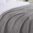 thumbnail image 5 of Aston & Arden Waffle Weave Cotton Bed Blanket (TWIN Size 66x90), Soft and Breathable, Hotel Quality, 450 GSM, Dark Grey, 5 of 5