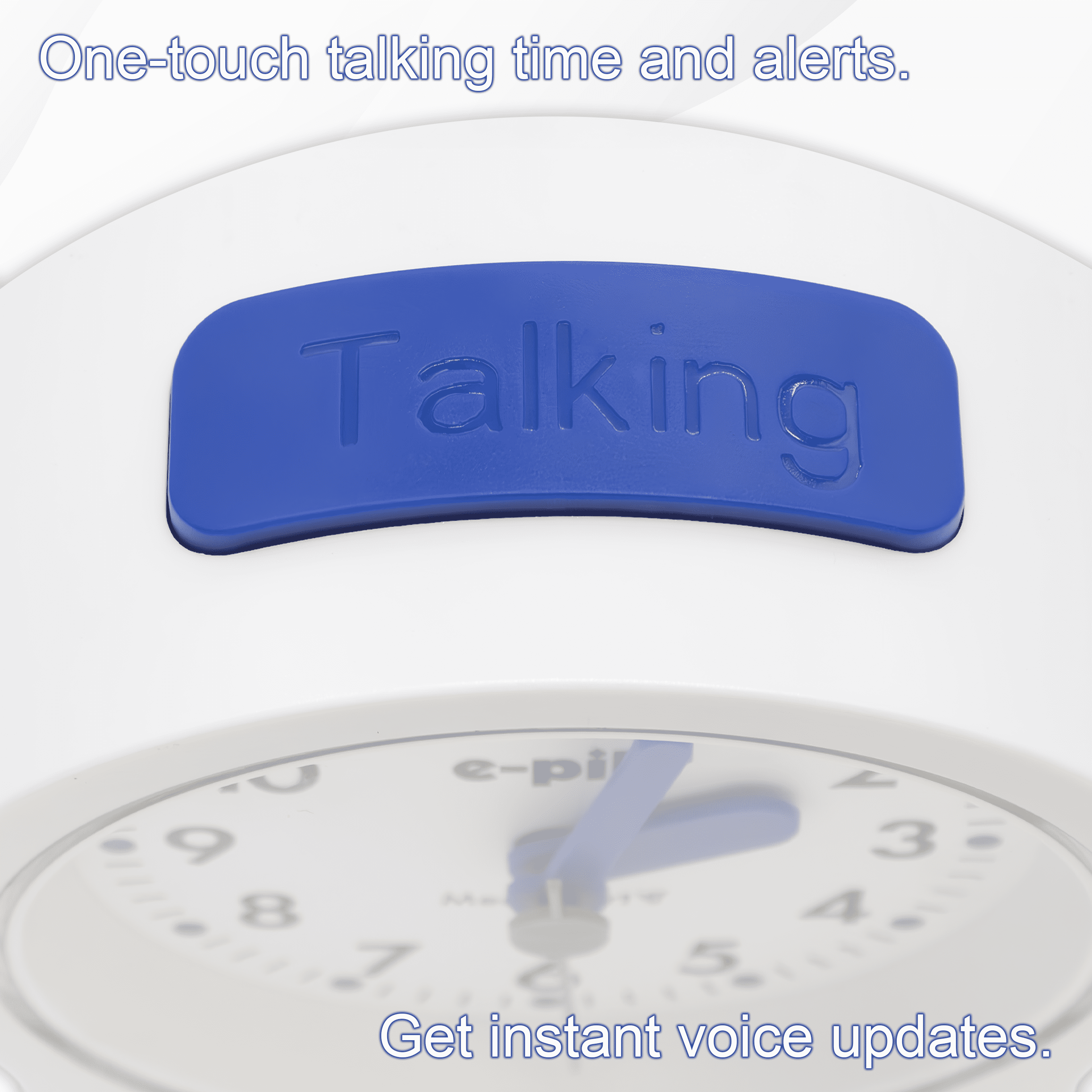 e-pill MedSmart V8 Talking Atomic Clock with 8 Medication Reminders and Personalized Voice Alarm