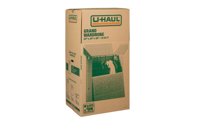 Large Wardrobe Moving Box 24” x 24” x 48” (16 cu/ft)