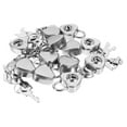 thumbnail image 2 of Eease 12pcs Mini Silver Heart Shaped Padlock with Key for Jewelry Box and Diary, 2 of 5