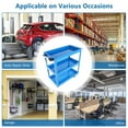 thumbnail image 5 of Aukfa 3-Tier Utility Cart on Wheels, 450 lb Heavy Duty Rolling Tool Cart for Warehouse, Garage, Blue, 5 of 9