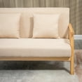thumbnail image 2 of 48" 2-Seater Couch for Small Spaces, Modern Loveseat Sofa for Bedroom, Living Room Furniture, Upholstered Small Couch with Throw Pillow and Wood Legs,, 2 of 5