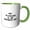 Green/White, variant on 3drose, My Weekend Is All Booked Up, 11oz Mug