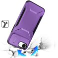 thumbnail image 3 of For iPhone 17E / 16E / SE4 Ultimate U Design Hybrid with Camera Window Covering - Purple, 3 of 3