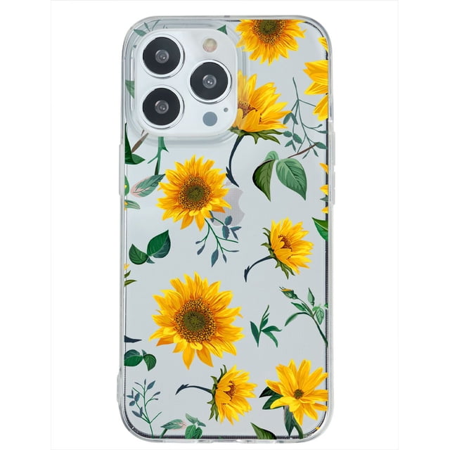 Funda Antigolpes para iPhone 14 Pro Max InstaCase Flores Girasoles