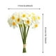 thumbnail image 3 of Ramo minimalista de narcisos Flores de seda y plástico Salón Mesa de comedor Pequeño adorno para el hogar de estilo fresco, 3 of 4