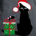 thumbnail image 3 of CafePress - Santa Cat &Amp; Mouse Women'S Dark T Shirt - Women's Traditional Fit Dark T-Shirt, 3 of 4